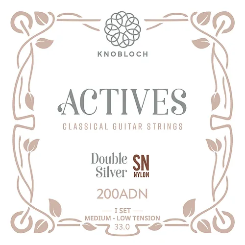 Knobloch Actives 200ADN Nylon MLT Classical Guitar Strings, Full Set